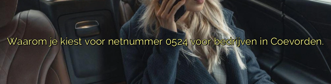 Waarom je kiest voor netnummer 0524 voor bedrijven in Coevorden. Waarom je kiest voor netnummer 0524 voor bedrijven in Coevorden.