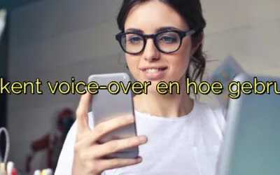 Wat betekent voice-over en hoe gebruik je het?