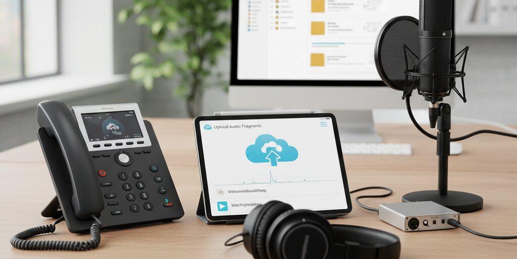 Geluidsfragmenten uploaden Optimaliseer je VOIP telefonie met geluidsfragmenten uploaden