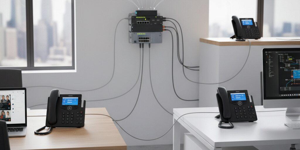 Hoe werkt een zakelijk VoIP abonnement met meerdere toestellen? Hoe werkt zakelijk VoIP met meerdere toestellen in de praktijk?