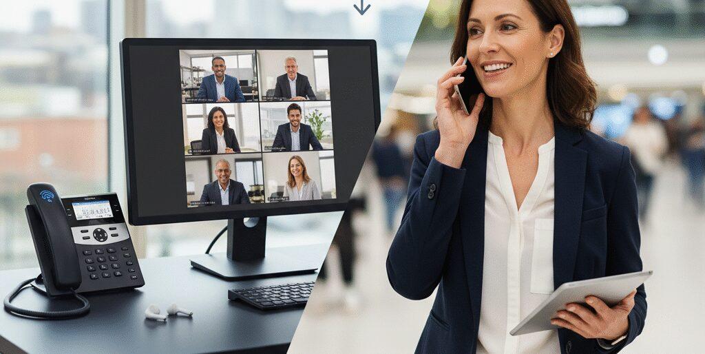 Stel je voor: de telefoon gaat, maar je zit net in een videogesprek of je bent onderweg. Zakelijke voordelen van doorschakelen via VoIP