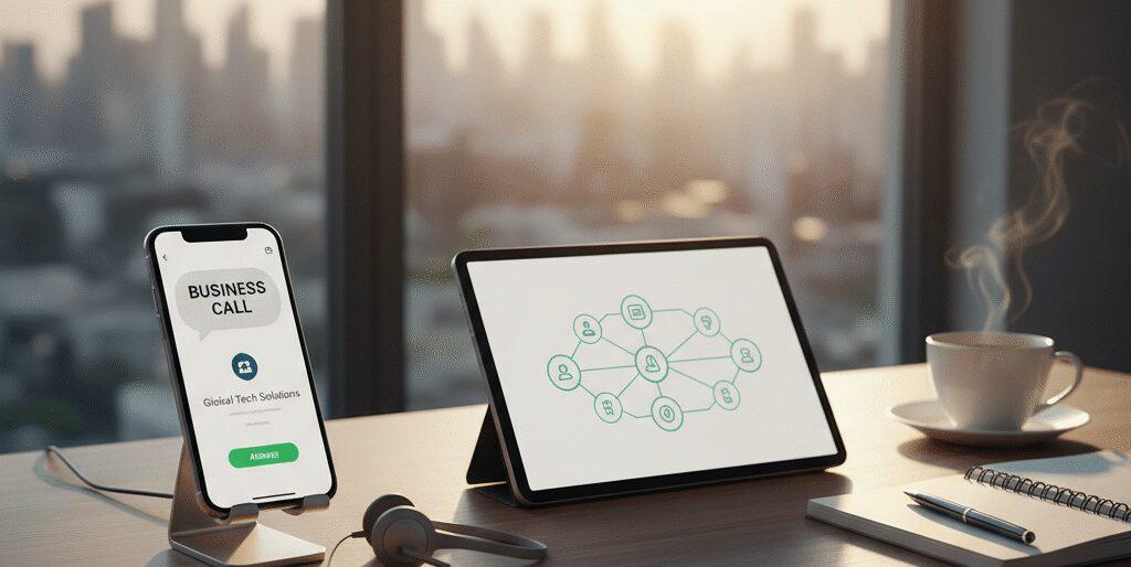 Verbeterde telefoonfunctie: naamherkenning voor bedrijven Mobiele app en flexibel abonnement