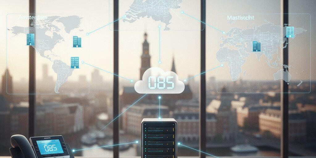 Hoe werkt een 085 nummer bij bedrijven met meerdere vestigingen? Als je met zo’n nummer werkt, geef je jouw bedrijf één landelijk telefoonnummer dat overal hetzelfde blijft. Het maakt niet uit of je nu in Amsterdam, Groningen of Maastricht zit: je klanten bellen altijd hetzelfde 085 nummer en komen automatisch uit bij de juiste vestiging. Zo ben je altijd bereikbaar…