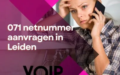 071 netnummer aanvragen in Leiden: alle opties vanaf 7,50 p/m
