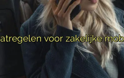 ﻿Veiligheidsmaatregelen voor zakelijke mobiele telefoons.​