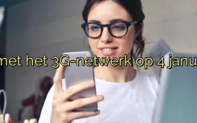 ﻿Vodafone stopt met het 3G-netwerk op 4 januari 2020: wat nu?