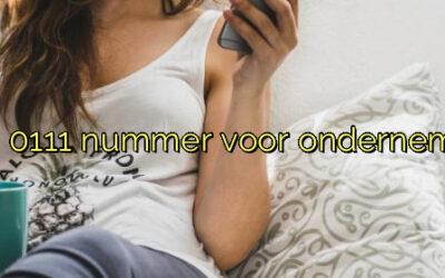 Het nut van een 0111 nummer voor ondernemers in Zierikzee