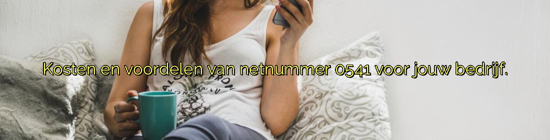 ﻿Kosten en voordelen van netnummer 0541 voor jouw bedrijf.​