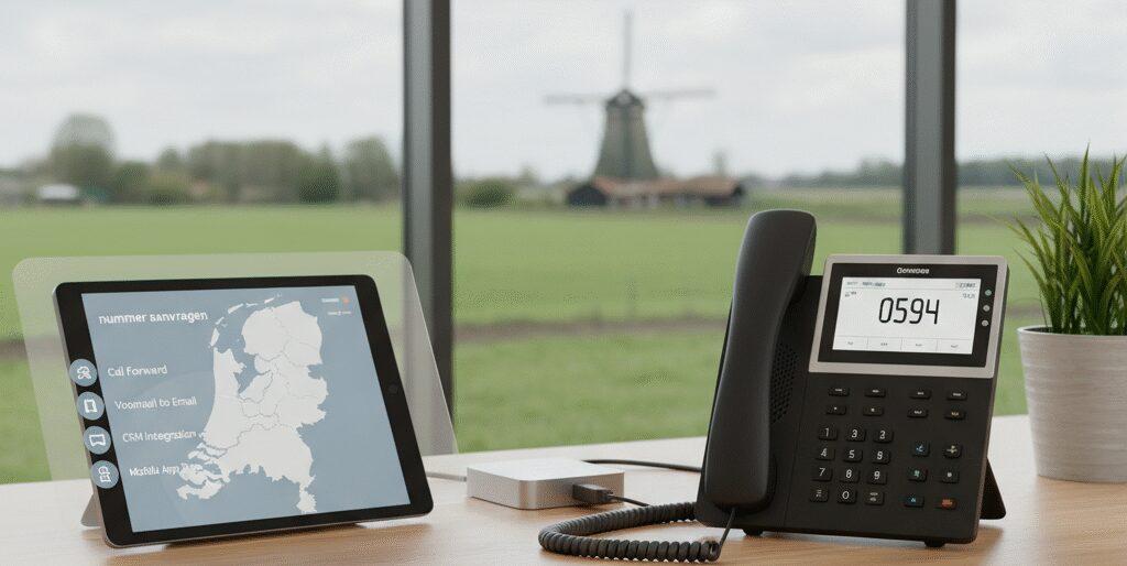 Alle functionaliteiten die je mag verwachten bij een 0594 nummer
