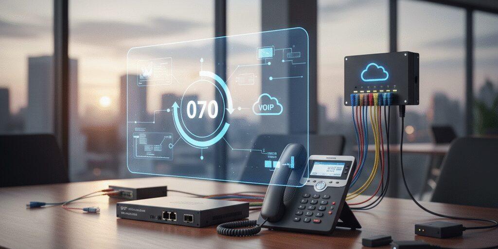 Technische opties en types voor 070 op voip
