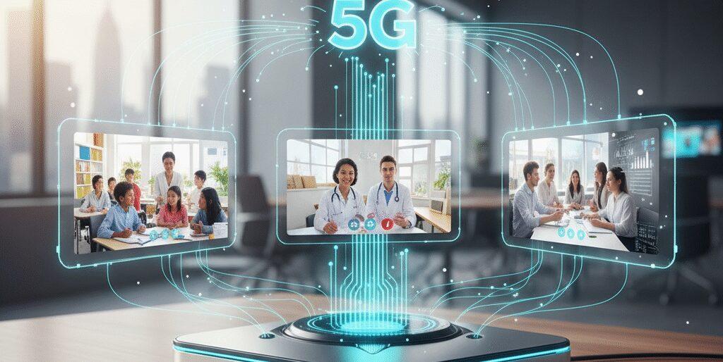 Dankzij razendsnelle netwerken en lage latency kun je zonder haperingen bellen, videomeetings houden of samenwerken vanuit huis. Of je nu werkt in het onderwijs, de zorg, of bij een moderne startup: met 5G geniet je altijd van haarscherpe voice-over-IP gesprekken en soepele dataoverdracht, ook als je onderweg bent. Met 5G-innovaties&hellip;