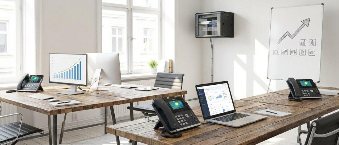 Wil je weten waarom zoveel mkb’ers kiezen voor VoIP? De 8 voordelen van overstappen naar VoIP voor mkb maken duidelijk hoe snel je bedrijf kan groeien met een slimme telefooncentrale. Denk aan lagere kosten, een flexibele telefonieoplossing en professionele bereikbaarheid, zelfs als je thuis of onderweg werkt. Met VoIP telefonie&hellip;