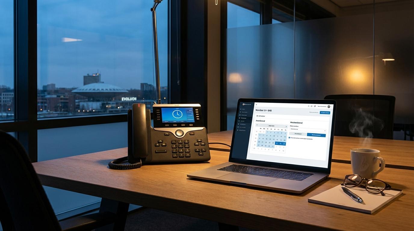 Zoek je Avondstand en weekendstand 040 nummer voor Eindhoven.​ Met Flexa Voip als jouw VoIP telefooncentrale in Nederland en België regel je dit strak en simpel.​ Je stelt een belplan met tijdschema, IVR keuzemenu, wachtrij en voicemail in.​ Wij schakelen door naar mobiel of spoedlijn buiten kantoortijd, zodat je bereikbaarheid&hellip;