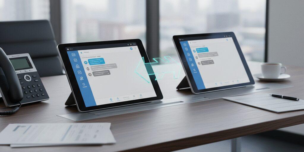 Communiceren binnen je bedrijf is een fluitje van een cent met de geavanceerde chatfunctie van Clearvox Hosted. Deze essentiële tool biedt directe tekstuitwisseling, waardoor je moeiteloos en in real-time berichten uitwisselt met collega’s. Of het nu gaat om snel overleg, het delen van updates of het uitwisselen van documenten, de&hellip;