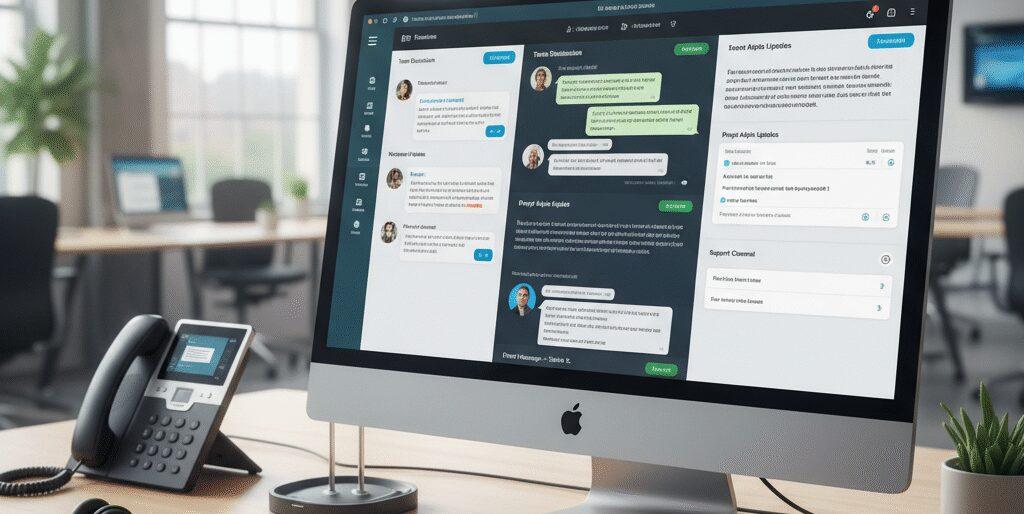 Verschillende typen chatfuncties in zakelijke communicatieplatforms