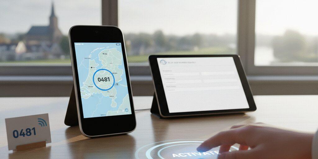 Hoe vraag je een 0481 nummer aan bij Flexa Voip?