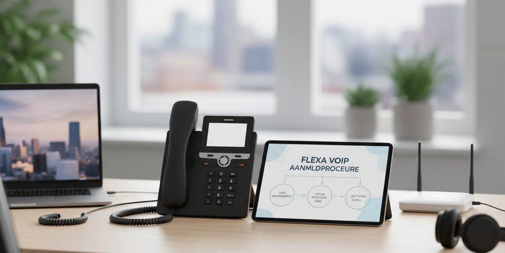 Hoe vraag je een zakelijk nummer aan bij Flexa Voip?