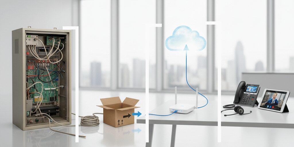 Proces: Van oude centrale naar cloudtelefonie in 4 stappen