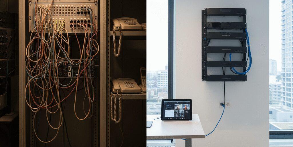 De fundamentele verschillen tussen VoIP en een traditionele centrale