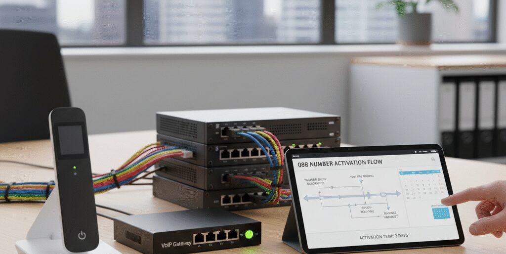 088 nummer activeren termijn bij Flexa Voip. Je wilt snel live met een 088 nummer voor je bedrijf. Wij helpen je met nummerblok activatie en routing via VoIP telefooncentrale. 088 nummer activeren termijn bij voorraad meestal dezelfde dag. Nummerportering duurt drie tot vijf werkdagen. Een nieuw nummerblok via ACM en&hellip;