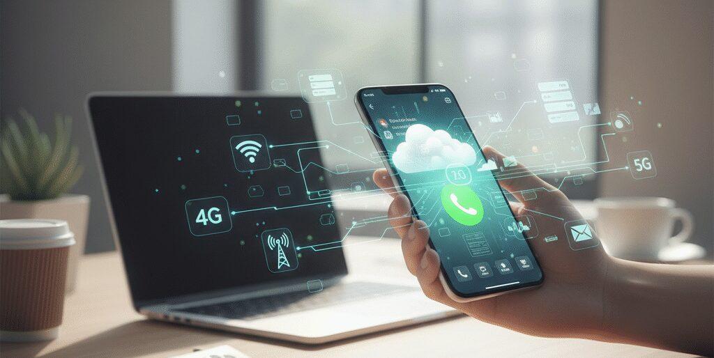 Je maakt via je smartphone gebruik van VoIP (Voice over IP) door te bellen via een mobiele app. Dit kan bijvoorbeeld via je 4G, 5G of wifi. Je belt dan niet via een gewone telefoonlijn, maar alles loopt via het internet. Zo kun je eenvoudig telefoonnummers bellen, gebeld worden en&hellip;