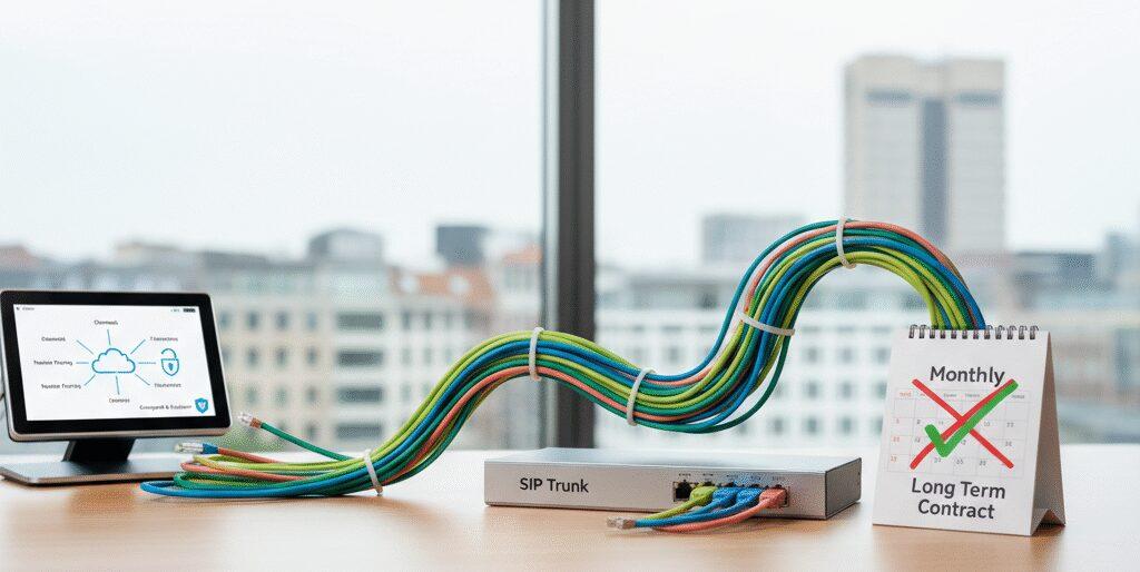 Bij Flexa Voip krijg je een Sip trunk zonder lang contract. Wij leveren flexibele VoIP voor je telefooncentrale in Nederland en België, maandelijks opzegbaar en vandaag nog live. Kies je aantal kanalen, nummerportering, failover, versleutelde gesprekken en een helder SLA. Werkt naadloos met 3CX, Microsoft Teams en cloud PBX. Eerlijk&hellip;