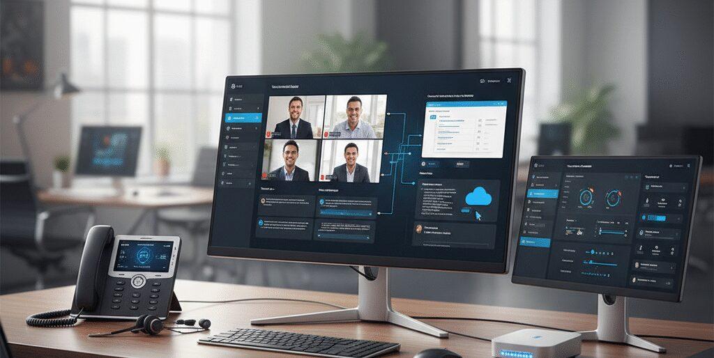 Je regelt niet alleen je telefoongesprekken online, maar krijgt direct alle communicatie op één plek. Denk aan chat, videobellen en samenwerken aan documenten. Met een VoIP platform zet je eenvoudig een contactcenter of telefooncentrale op voor je bedrijf. Dit werkt overal: op kantoor, thuis of onderweg, gewoon via je laptop&hellip;