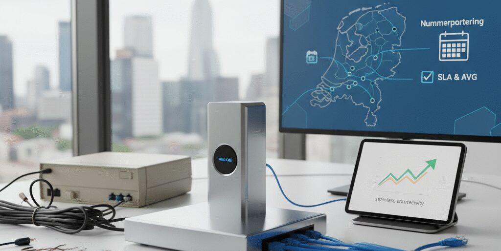 Overstappen zakelijke telefonie doe je met Flexa Voip. Wij regelen nummerportering, SLA en AVG zodat je zonder hapering belt in Nederland en België. Onze cloud telefooncentrale met VoIP en SIP trunk biedt softphone, mobiele integratie, Microsoft Teams en CRM. Je krijgt IVR, wachtrijen, voicemail, gespreksopname en analytics. We maken de&hellip;