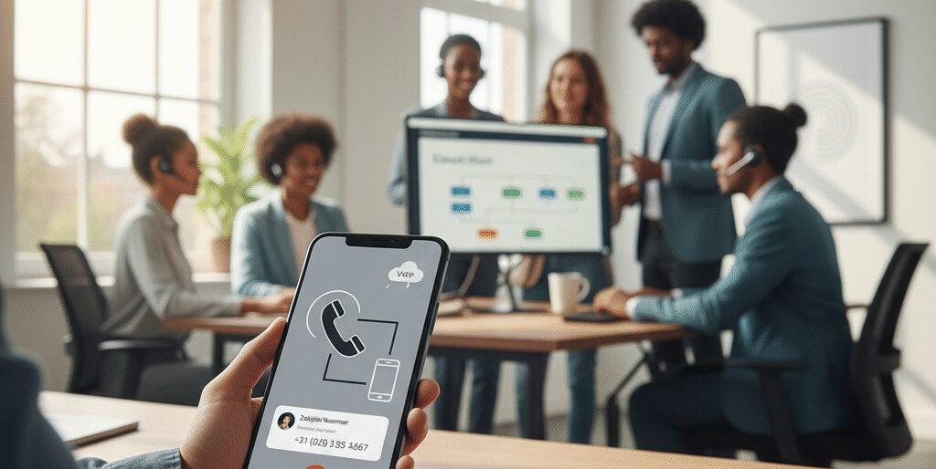 Wij brengen Vast nummer op mobiel met Flexa Voip. Met onze VoIP telefooncentrale bel je met je vaste nummer op je smartphone. Voor teams in Nederland en Belgie. Wij regelen nummerbehoud, belplan, keuzemenu, belgroepen, doorschakelen en voicemail naar e mail. Alles werkt in een simpele app en op desktop. Zo&hellip;