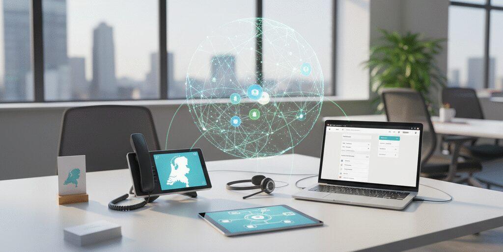 Virtuele centrale voor bedrijf aanvragen gaat snel en simpel bij Flexa Voip in Nederland en België. Je kiest je nummers, wij regelen nummerportering en activeren cloud telefonie via VoIP. Met onze virtuele telefooncentrale krijg je IVR keuzemenu, wachtrijen, doorschakelen, voicemail naar mail, softphone en mobiele app, vast mobiel. Inclusief CRM&hellip;