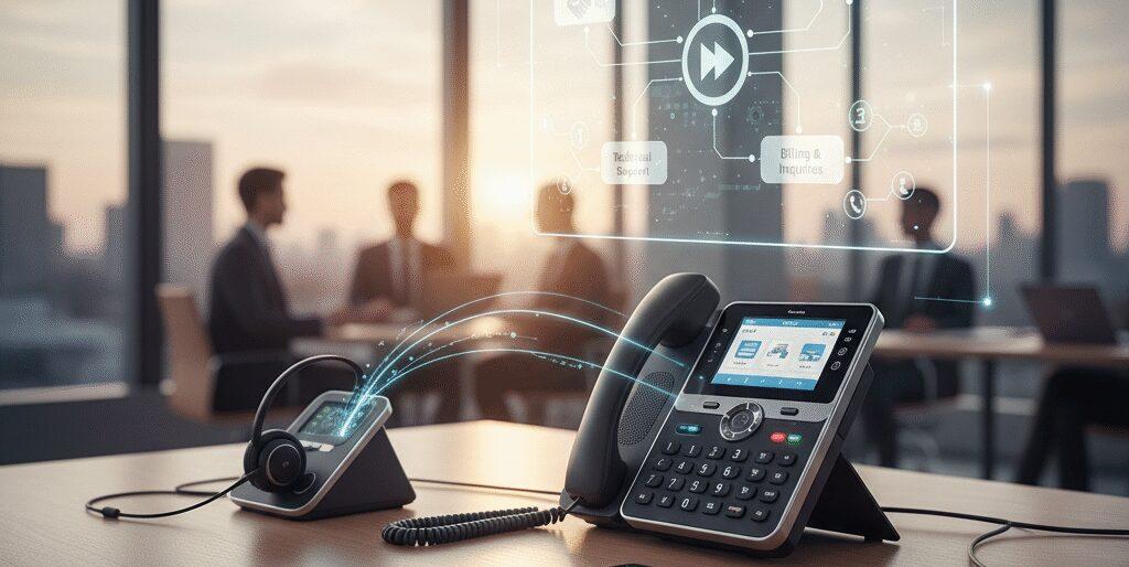 Je zoekt een Keuzemenu met doorverbinden afdelingen dat werkt als een speer.​ Wij van Flexa Voip bouwen je telefoonmenu met IVR, heldere welkomstboodschap en snelle doorschakeling.​ Je klant kiest toets 1 voor sales, 2 voor support, 3 voor administratie.​ Wij routeren op openingstijden, nummerherkenning, wachtrij en voicemail.​ Voorbeeld: facturatie gaat&hellip;
