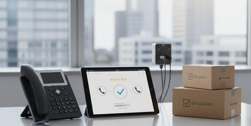 Nummerbehoud zakelijke telefonie fix je met Flexa Voip.​ Wij houden je bedrijfsnummer actief bij overstappen in Nederland en België.​ Google reviews 5 op 5 en soepel proces.​ Voor nummerbehoud zakelijke telefonie porteren we vaste en mobiele nummers met VoIP en SIP trunk naar onze telefooncentrale.​ Je nummer meenemen is inclusief&hellip;