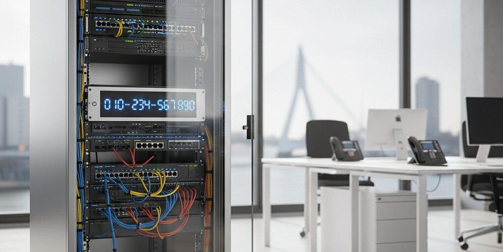 Met een Telefooncentrale met 010 doorkiesnummers ben je direct bereikbaar in regio Rotterdam.​ Je team krijgt eigen doorkies en klanten komen sneller bij de juiste collega.​ Bij Flexa Voip krijg je VoIP met keuzemenu, wachtrij, belgroepen, voicemail, gespreksopname, rapportage, CRM koppeling, SIP trunk, softphone op mobiel en desktop, nummerportering en&hellip;