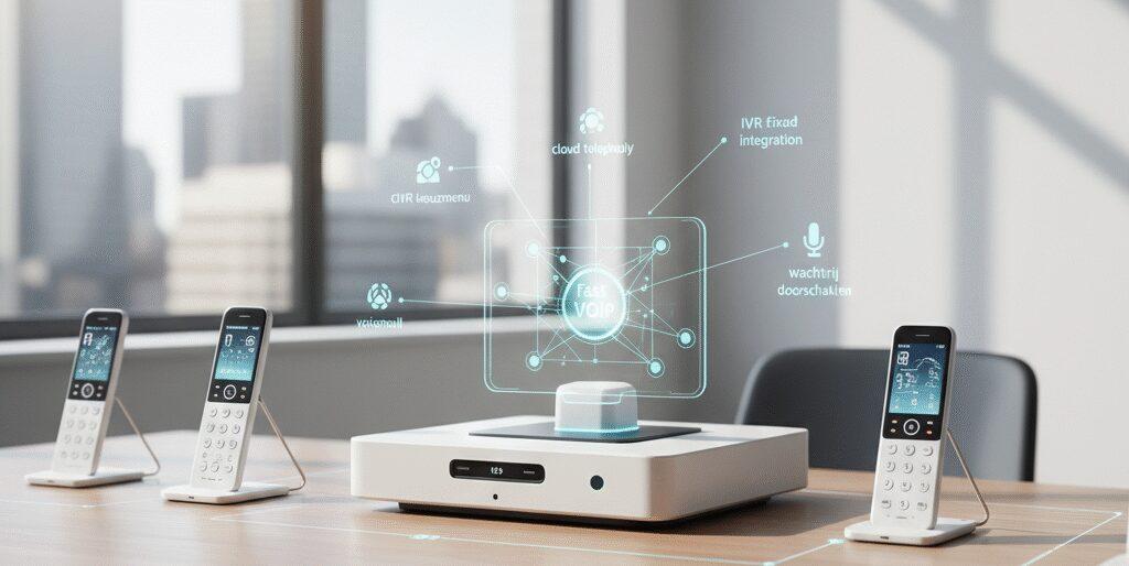 Telefooncentrale voor bedrijven die simpel werkt en schaalbaar is.​ Wij bij Flexa Voip zetten jouw telefonie in de cloud met snelle VoIP en vaste en mobiele integratie.​ Je krijgt IVR keuzemenu, wachtrij, doorschakelen, voicemail naar mail, opname, rapportage, CRM en Microsoft Teams koppeling, softphone, SIP trunk en PBX beveiligd met&hellip;